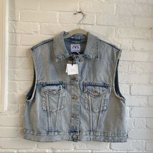 NWT Zara Jean Jacket Size Large